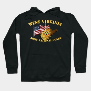 West Virginia - ARNG w Flag Hoodie